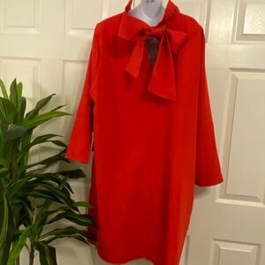 Tuckernuck Red Ruffle Neck Dress